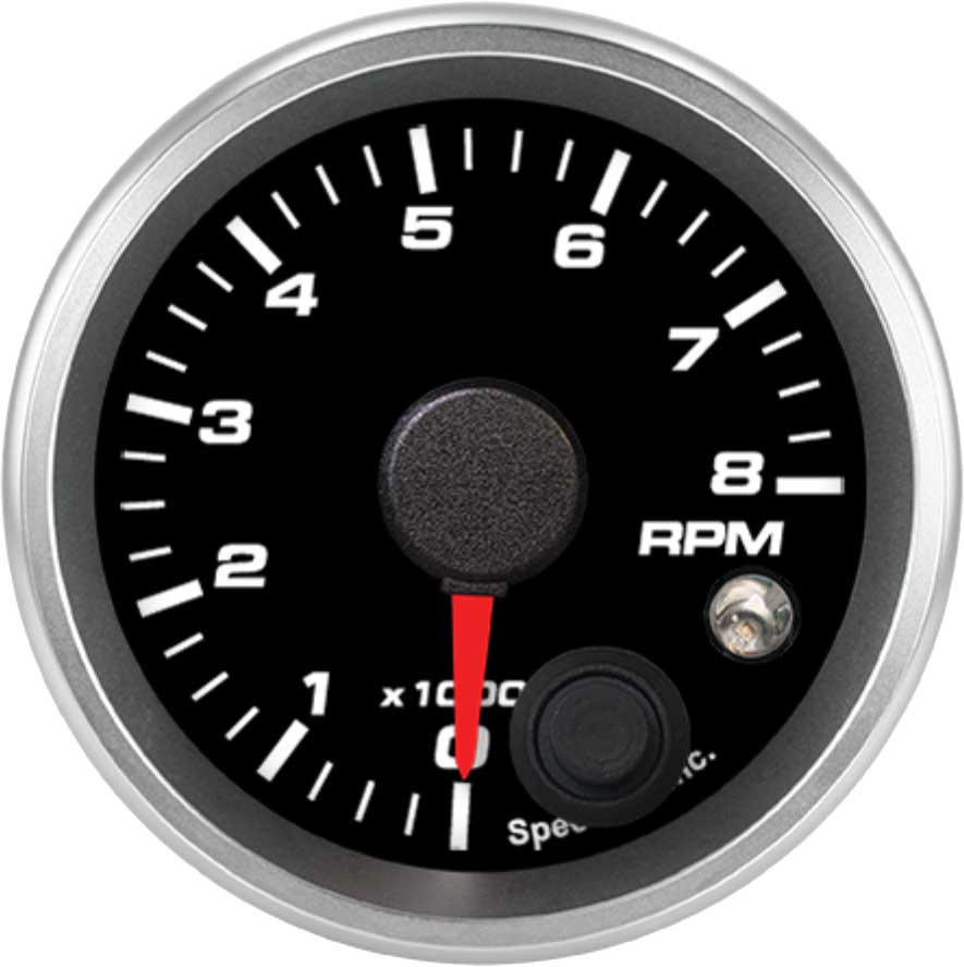 Revolution Tachometer Gauge - 85 mm 8000 RPM
