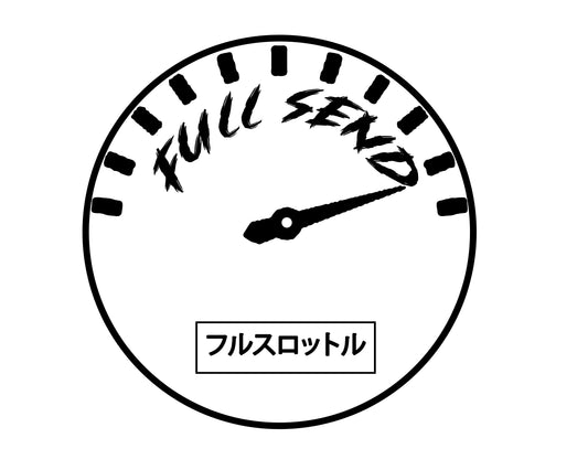 Full Send Rear XL Window Sticker