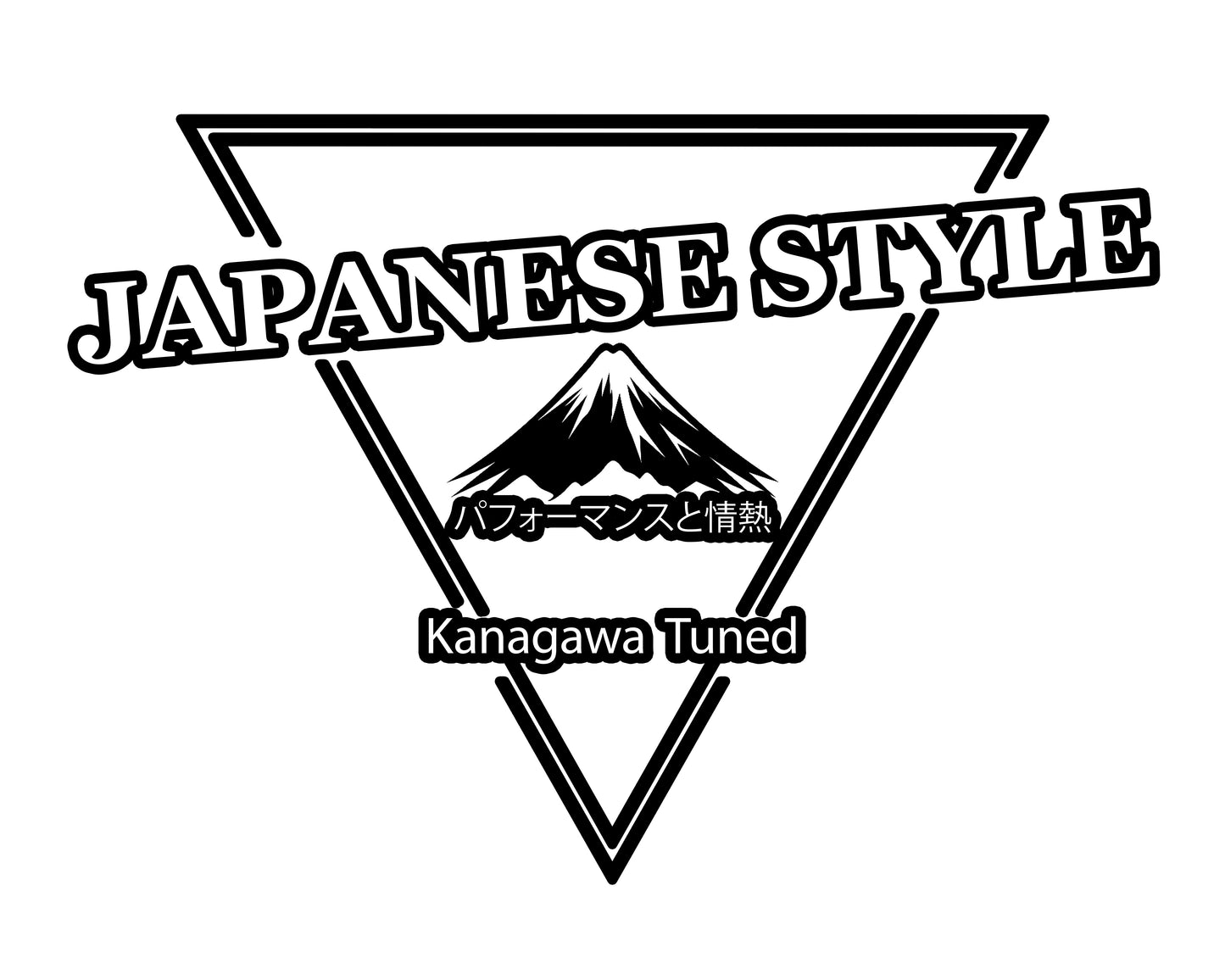 Japanese Style Rear XL Window Sticker