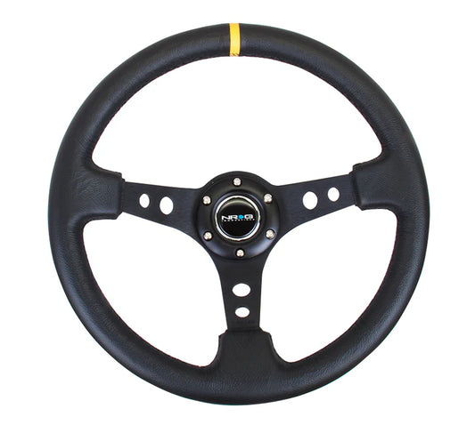 350mm Steering Wheel Leather - Holes