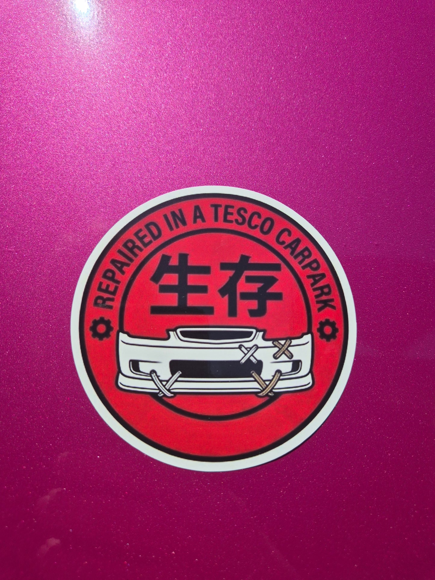 Tesco Car Park Sticker