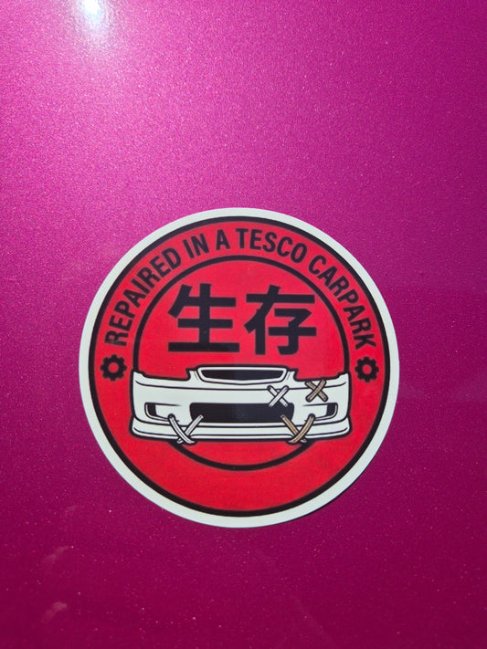 Tesco Car Park Sticker