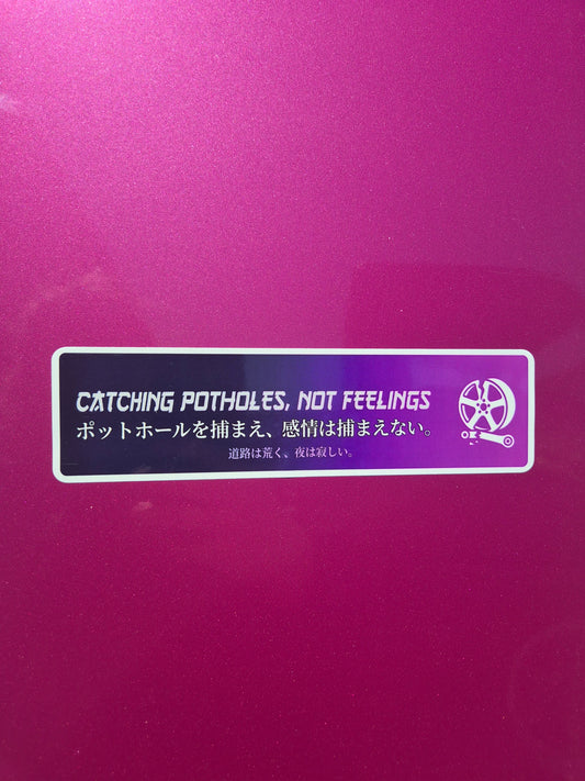 Catching Potholes Sticker