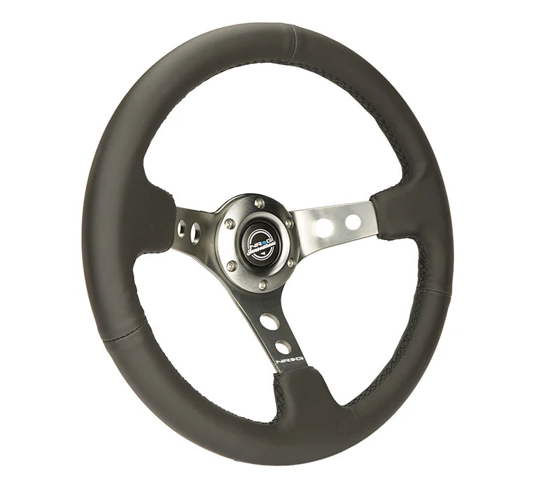 350mm Steering Wheel Leather - Holes