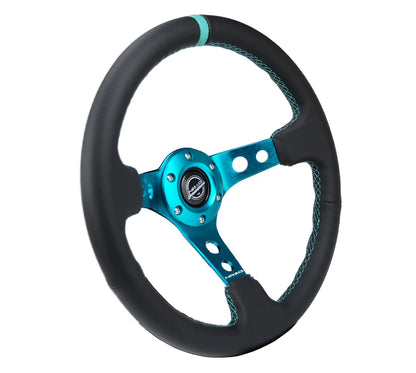 350mm Steering Wheel Leather - Holes