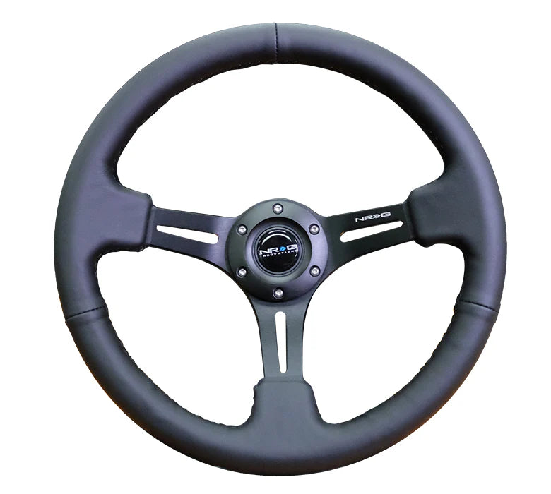 350mm Deep Dish Steering Wheel Leather - Slits