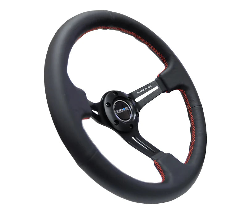 350mm Deep Dish Steering Wheel Leather - Slits