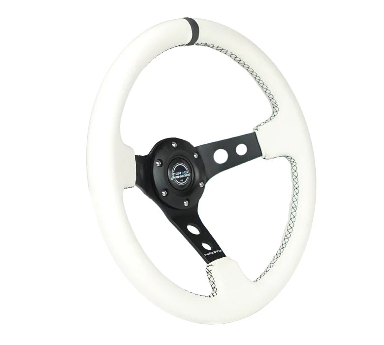 350mm Steering Wheel Leather - Holes