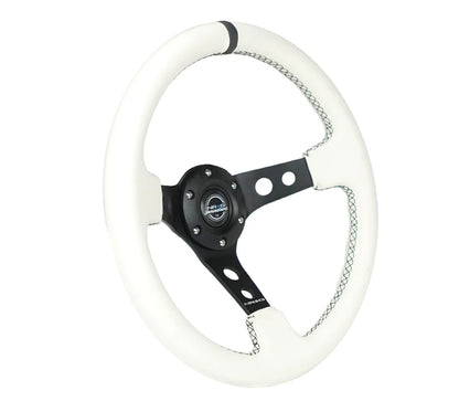 350mm Steering Wheel Leather - Holes