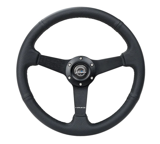350mm Flat Steering Wheel Leather