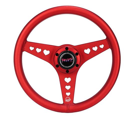 Aluminium Steering Wheel - Heart Cut Out