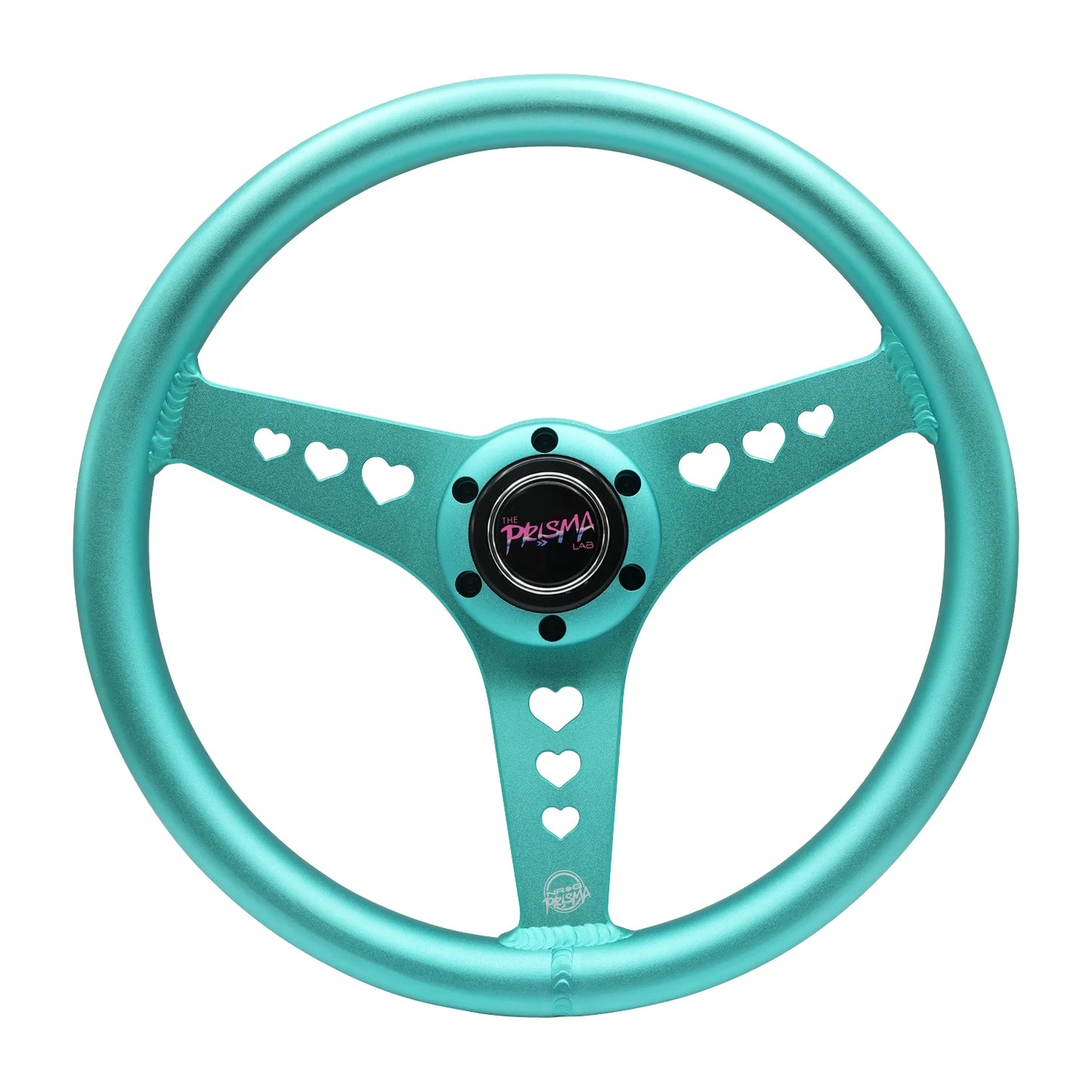 Aluminium Steering Wheel - Heart Cut Out - Large