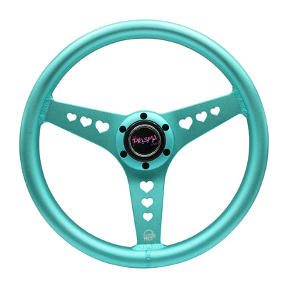 Aluminium Steering Wheel - Heart Cut Out - Large