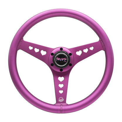 Aluminium Steering Wheel - Heart Cut Out - Large