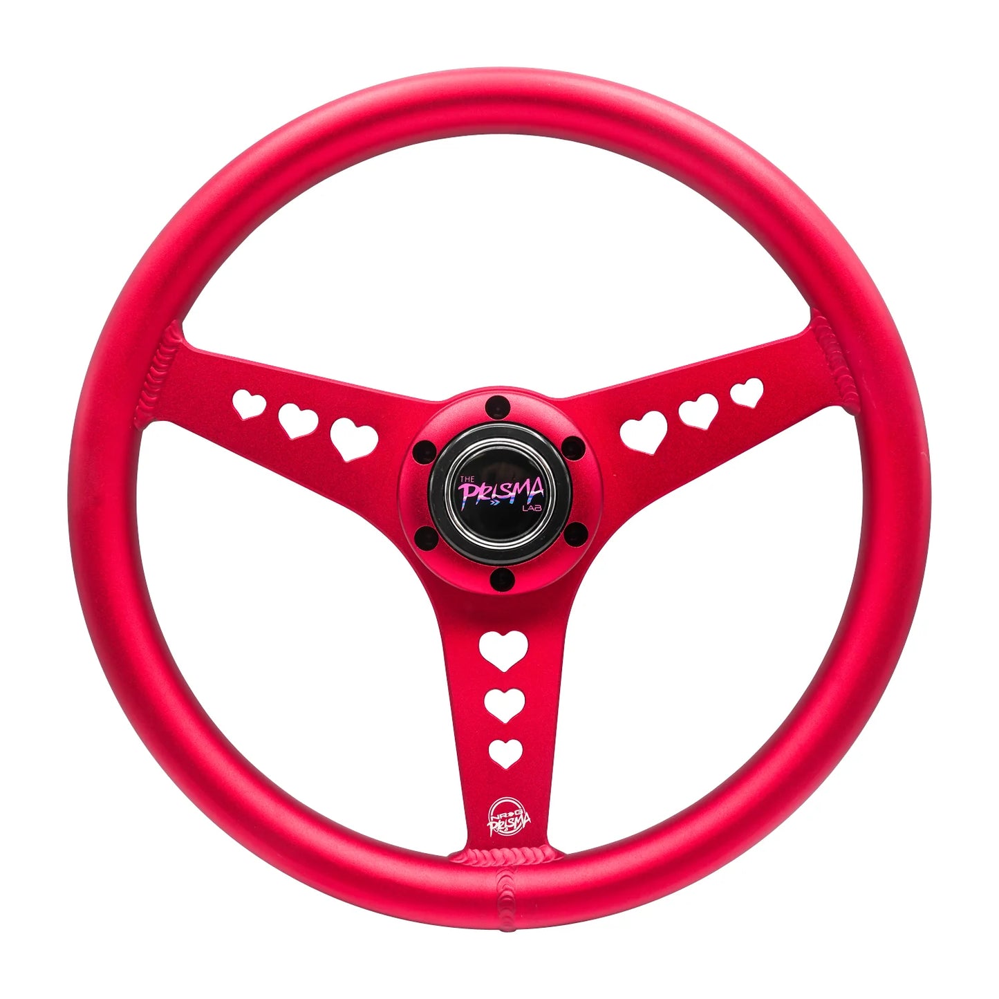 Aluminium Steering Wheel - Heart Cut Out - Large
