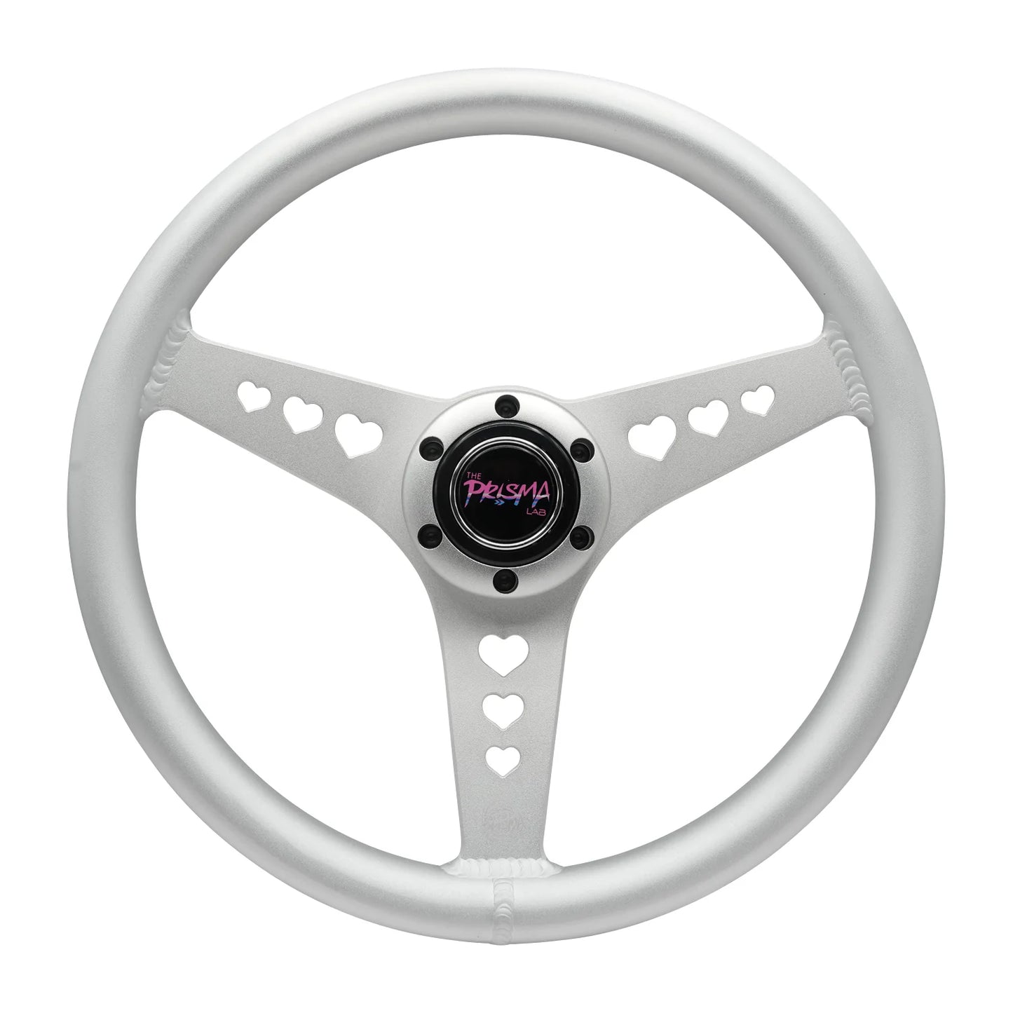 Aluminium Steering Wheel - Heart Cut Out - Large