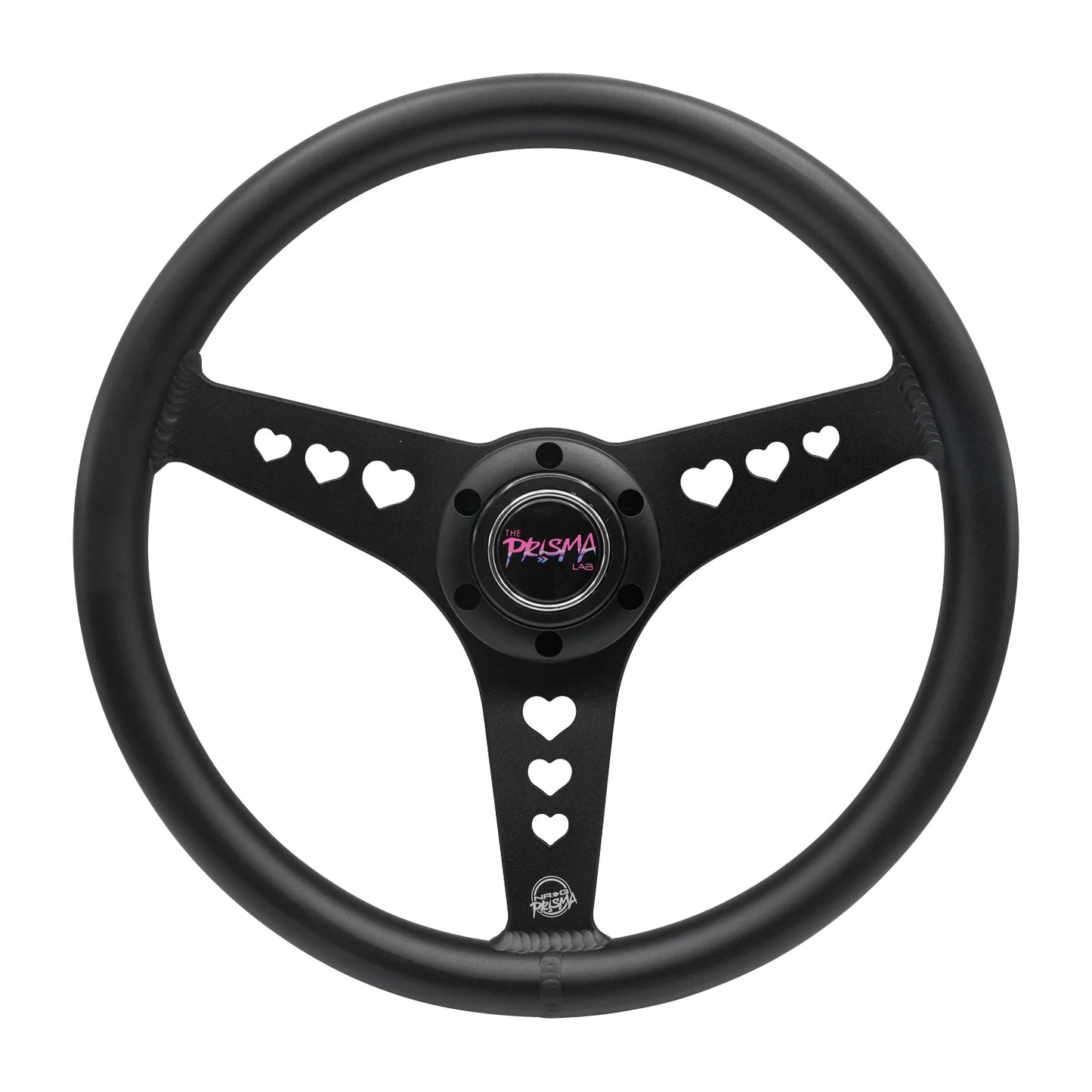 Aluminium Steering Wheel - Heart Cut Out - Large