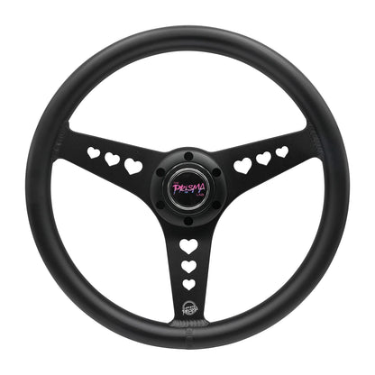 Aluminium Steering Wheel - Heart Cut Out - Large