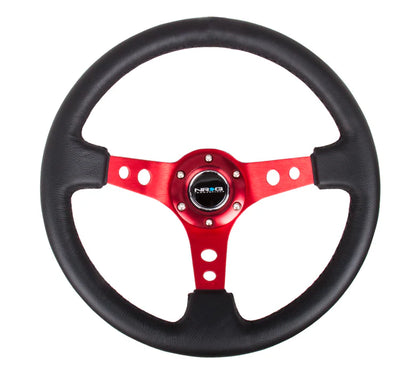 350mm Steering Wheel Leather - Holes
