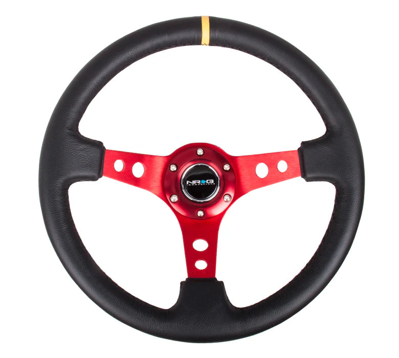 350mm Steering Wheel Leather - Holes