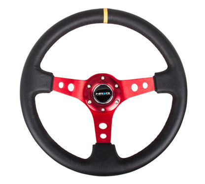 350mm Steering Wheel Leather - Holes