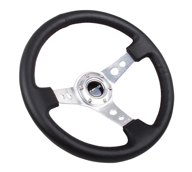 350mm Steering Wheel Leather - Holes