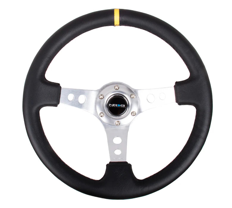 350mm Steering Wheel Leather - Holes