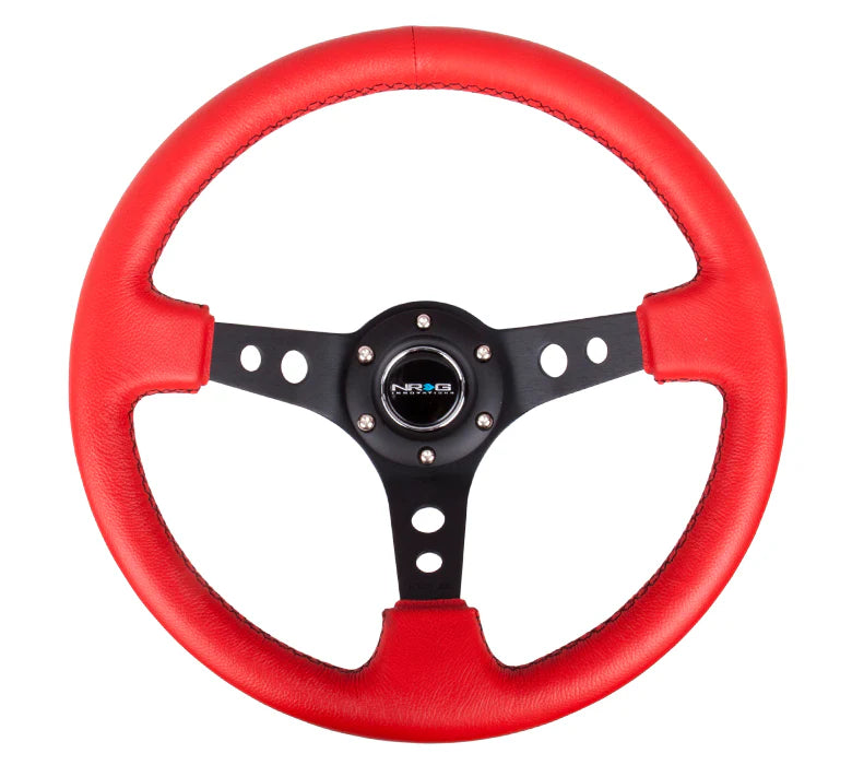 350mm Steering Wheel Leather - Holes
