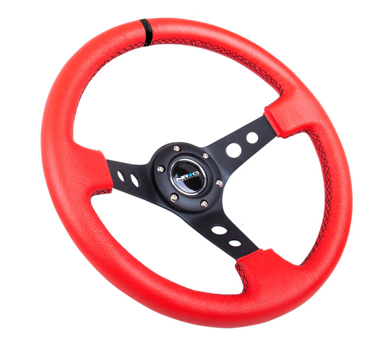 350mm Steering Wheel Leather - Holes