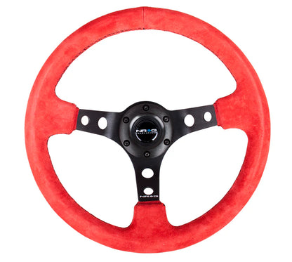 350mm Steering Wheel Suede - Holes