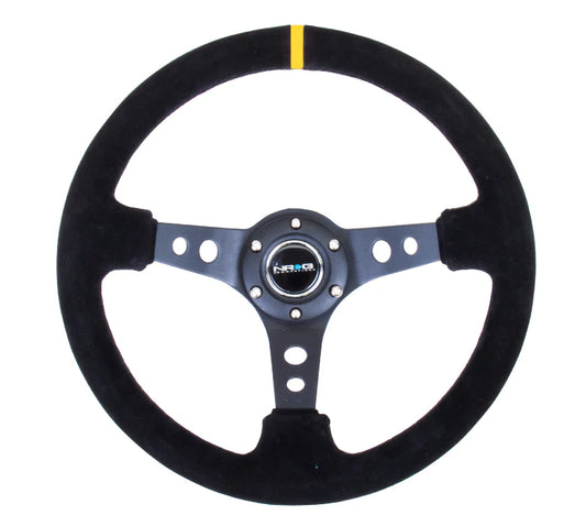 350mm Steering Wheel Suede - Holes