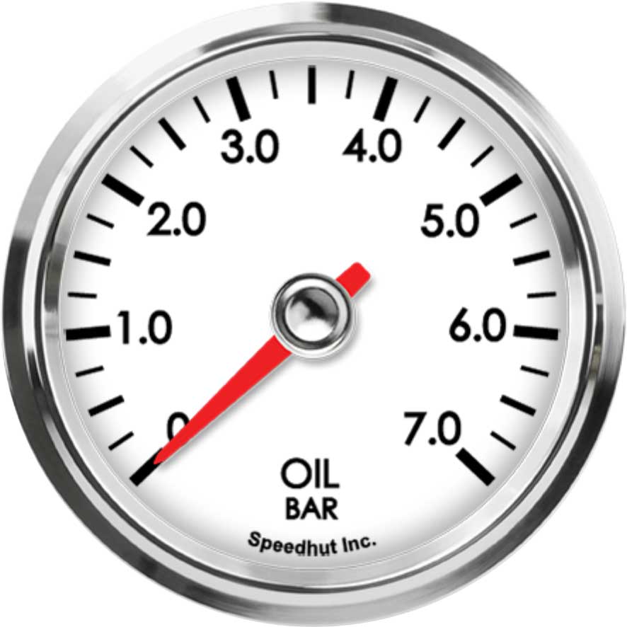 Classic Pressure Gauge - 52mm Oil (0-7)